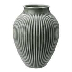 Knabstrup Vase - Ripple Mat Grøn - 20 cm